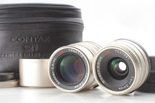 2 Objektive [NEUWERTIG mit Kofferhaube] Contax Carl Zeiss 28mm + 90mm für...