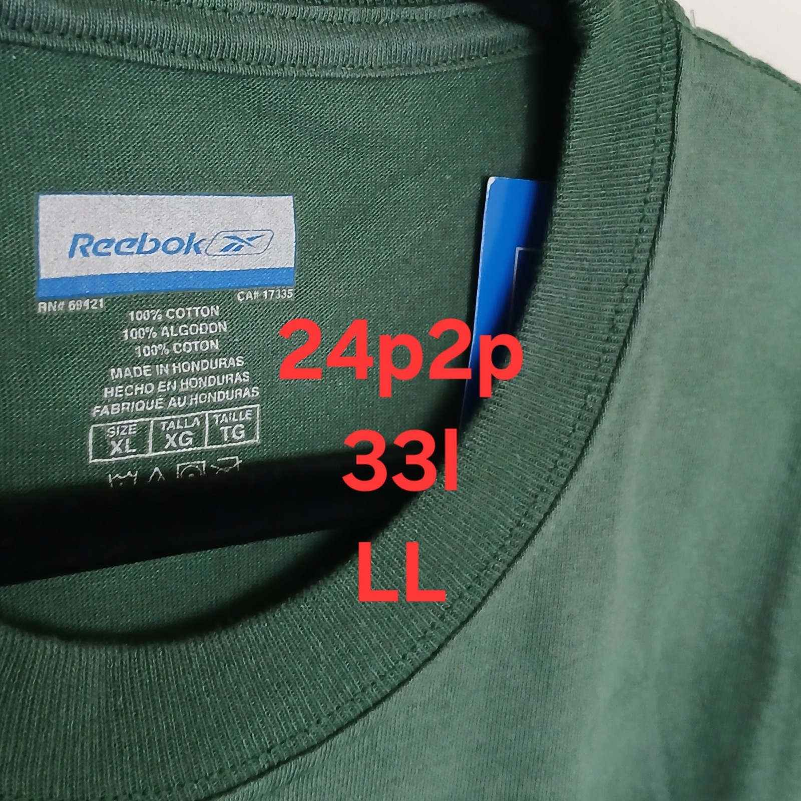 Deadstock New VTG Green Bay Packers Reebok NFL T-Shirt Men's XL Green Cotton SS thumbnail 11