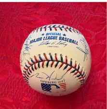Detroit Tigers 2002 team autographed baseball, pristine condition