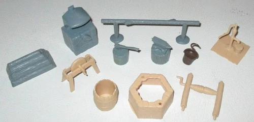 Marx 1970s Heritage Battle of the Alamo Outside Accessories Lot Three