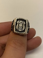 Herrenring Silber Silver Sterling Gümüs 925 BJK Besiktas Istanbul Fußball Türkei