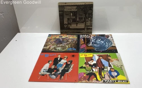 Mixed Lot of 5 Vinyl Records (Elton John, The B-52's, etc.)