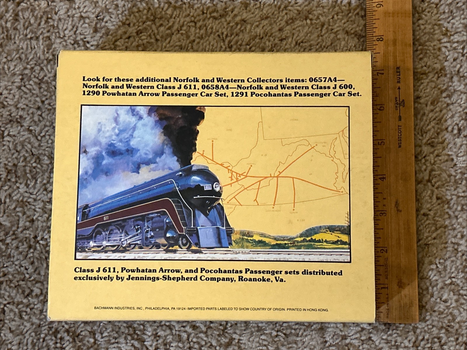 NEW - Bachmann 43-1095A4 Norfolk & Western Class J 611 Auxiliary Water Tender HO