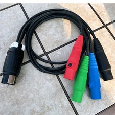 Hubbell Connector 50A 480v FEMALE Twist Lock Male  Camlock Breakout Cable