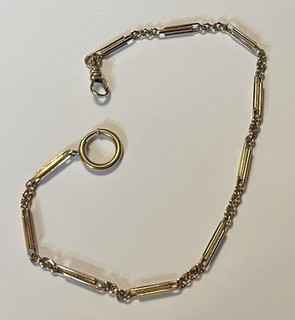 Beautiful Vintage Gold Filled Pocket Watch Chain