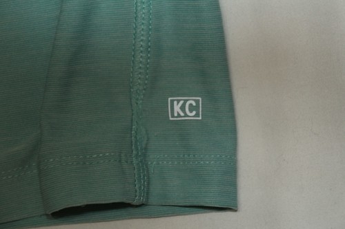 CAMISA KENNETH COLE "GIVE A FIT" MANGA CORTA CUELLO REDONDO VERDE AZULADO HOMBRE TALLA GRANDE - Imagen 2 de 7