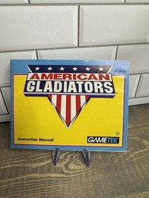 American Gladiators (Nintendo NES, 1991) Game, Manual & Sleeve TESTED Authentic
