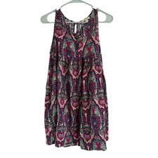 Umgee USA Sleeveless Multicolored Paisley Print Mini Dress Women’s Small