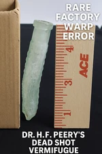 antique VTG  medicine bottles  FACTORY defect