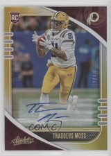 2020 Absolute Rookie Signatures Gold Spectrum 2/10 Thaddeus Moss #191 Auto 1at1