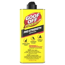 Goof Off Professional Strength Latex Paint and Adhesive Remover, 6 fl. oz.