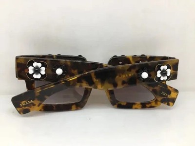 PRADA SPR 25P POEME SONNENBRILLE Havanna/Tokyo Schildpatt mit Blumen 25P 7S00A7