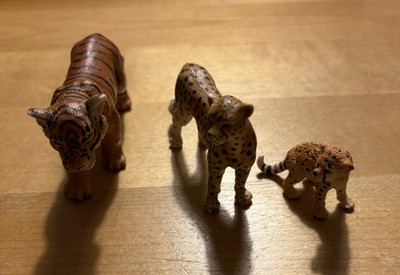 Schleich Tierfiguren Raubkatzen 3x Stück
