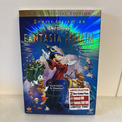Fantasia + Fantasia 2000 2-Movie  DVD 2-Disc Special Edition Disney Brand New