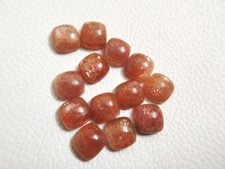 6mm Sunstone Cushion Cabochon Cut For Making Jewelry