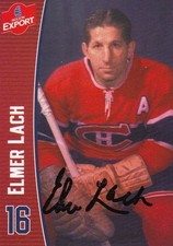 Molson Export Elmer Lach Auto Signatures #16 ( in person )