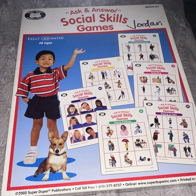 Super Duper Publications Ask & Answer Social Skills Game 2-4 Players SOS-62