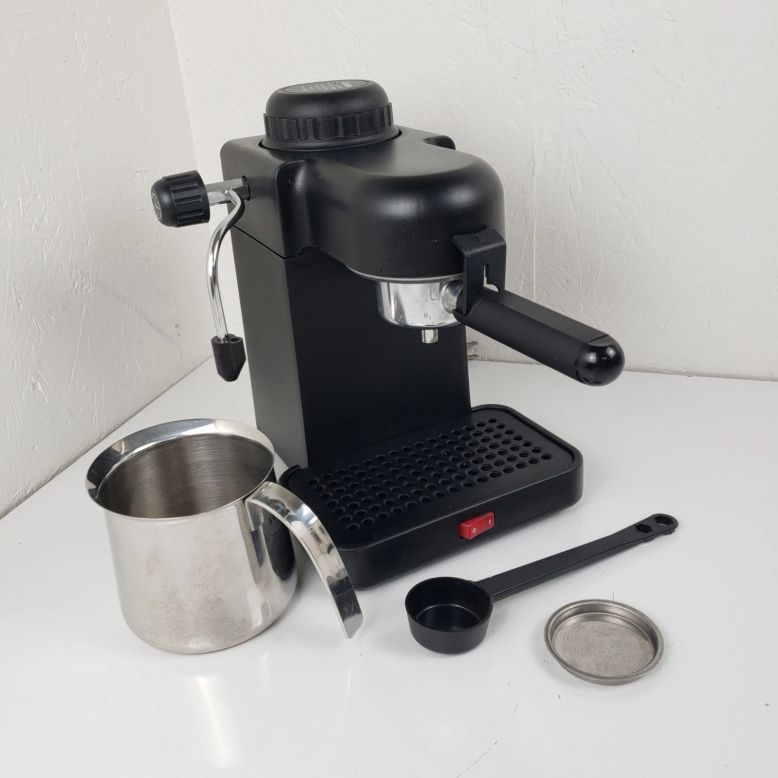 Krups Type 963/B Espresso Maker Black Coffee Machine with Frothing Pitcher 800W