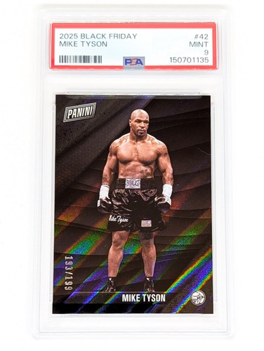 2025 Panini Black Friday #42 Mike Tyson /199 PSA 9