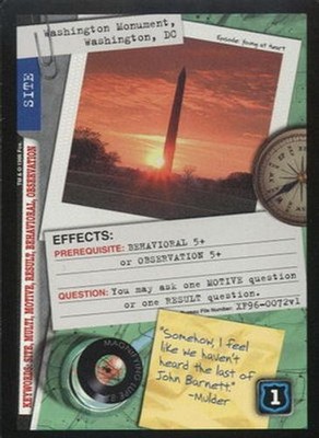 Washington Monument, Washington, DC - Premiere - Akte X CCG