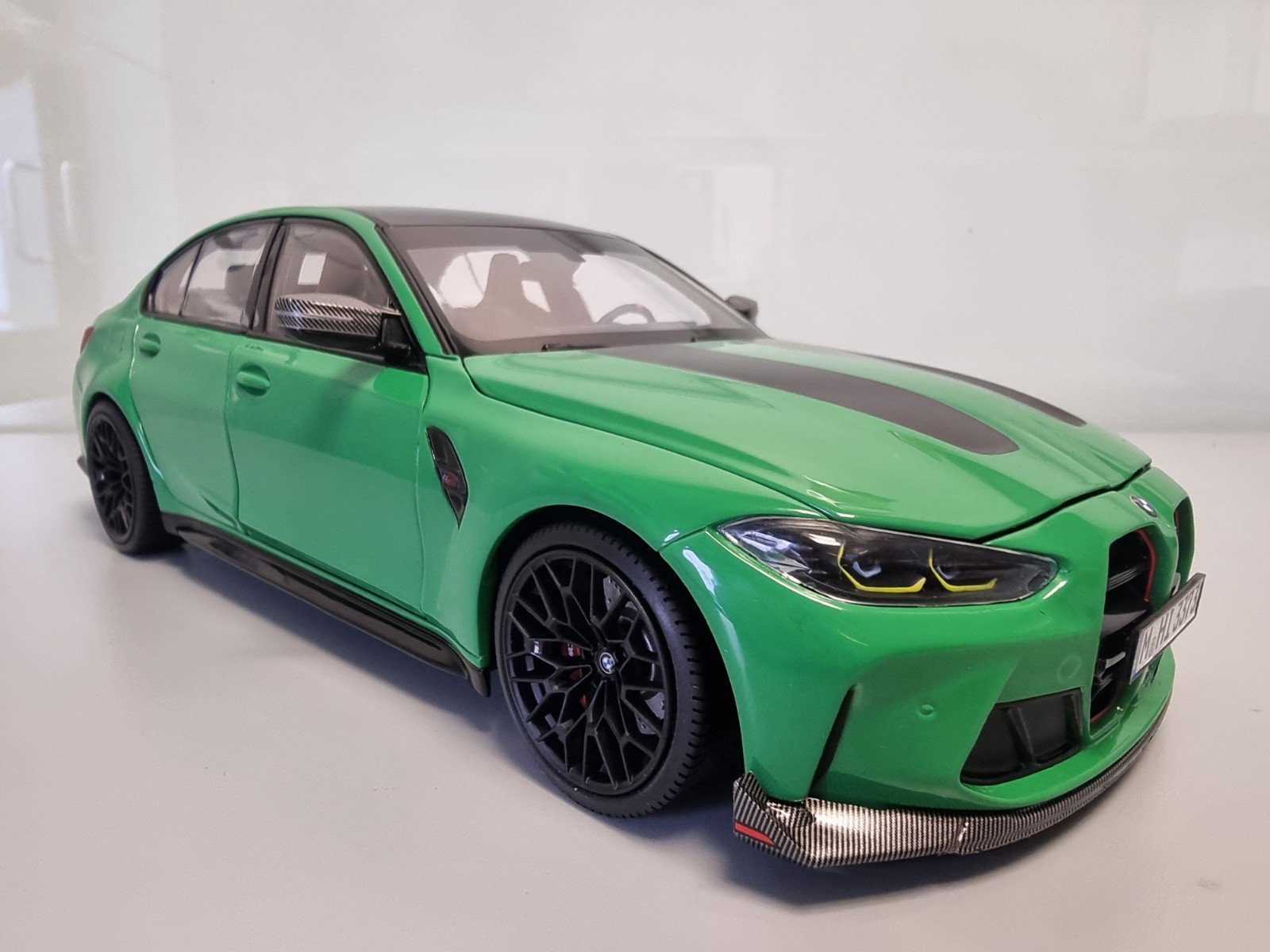 NEW MINICHAMPS BMW MINIATURE M3 CS G80 SIGNAL GREEN DIECAST 1:18 80435B308D0