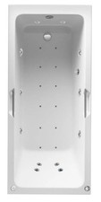 Image of Beaufort Portland 24 Jet Twin Grip 1750 x 750 mm Single Ended Whirlpool Spa Bath