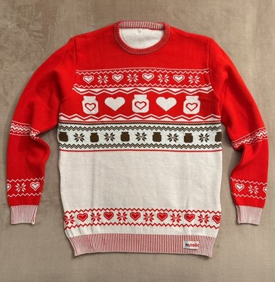 XL 2025 Nutella Ugly Christmas Sweater Holiday Pullover Crewneck Jumper 