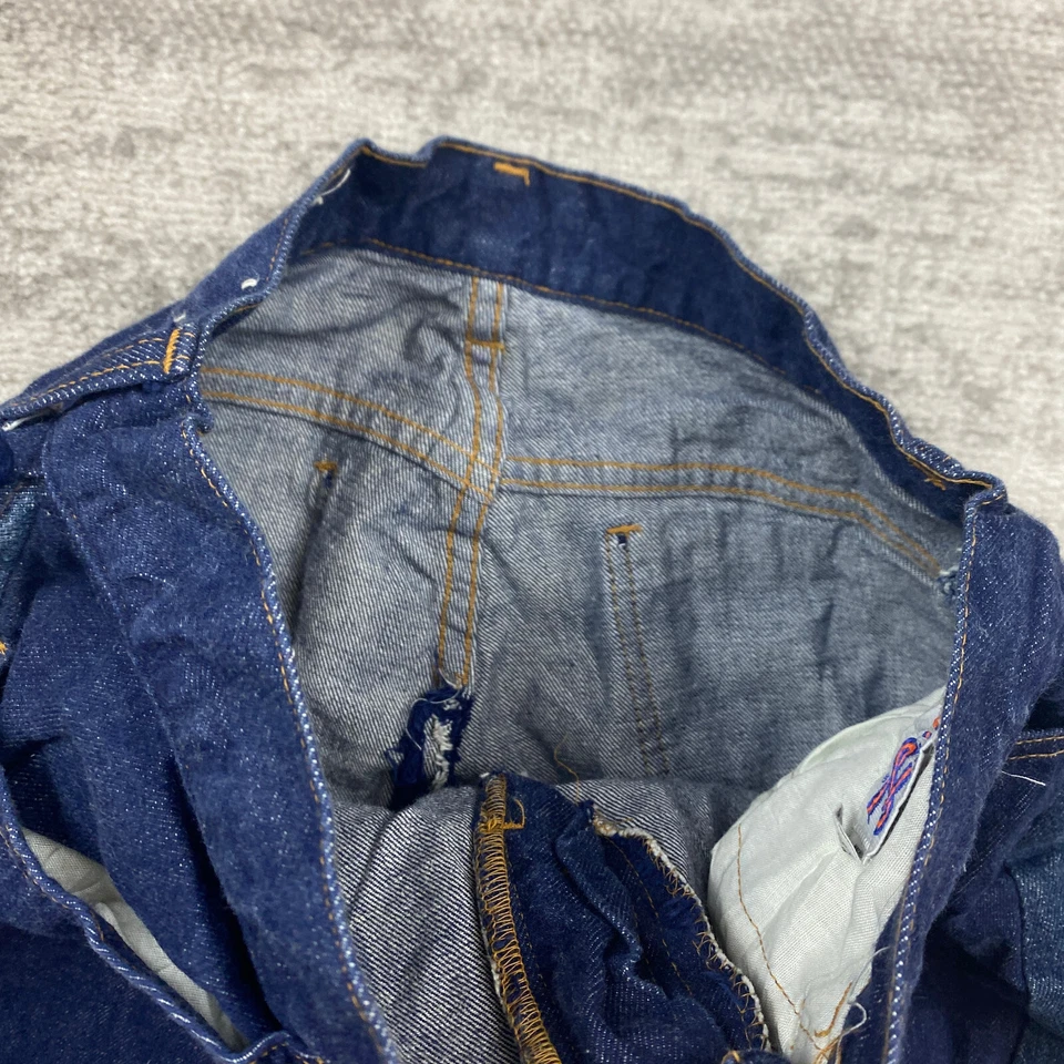 VTG Levis A Line Skirt Denim Jeans Ladies Size 8 Blue Big E Orange Tab Women 70s - Image 4 of 4