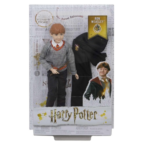 Mattel Harry Potter Ron Weasley Collectible Doll (10.5-in) with Hogwarts Unif... - Picture 6 of 6