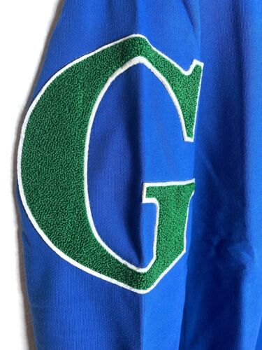 Avenue George V Paris GV Men's Blue Sweatshirt Sweater Crewneck Embroidered NWT - Picture 6 of 8