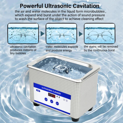 Ultrasonic Cleaner Ultrasound Glasses Jewelry Cleaner 40KHZ High Frequency Ultra - Picture 16 of 26