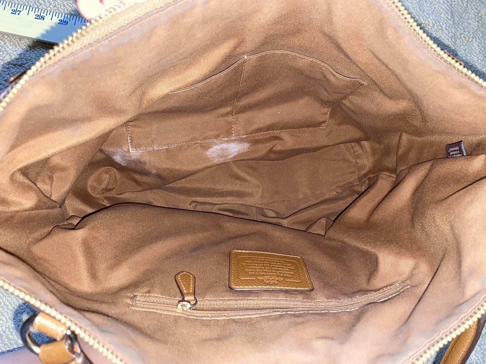 Coach Tote Brown Bag Purse damaged Strap & Broken… - image 8