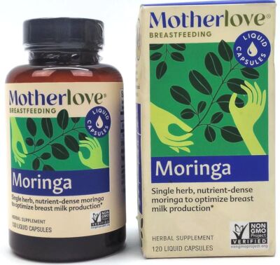 Motherlove Moringa Lactation Supplement to Support Breast Milk Supply 60 Caps