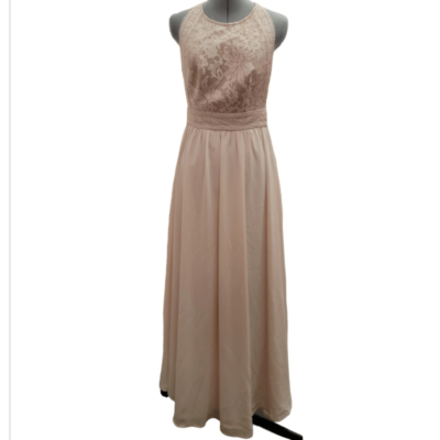 chinese dress ladies Pale Pink Rhinestone Lace Maxi Dress  self-portrait-US