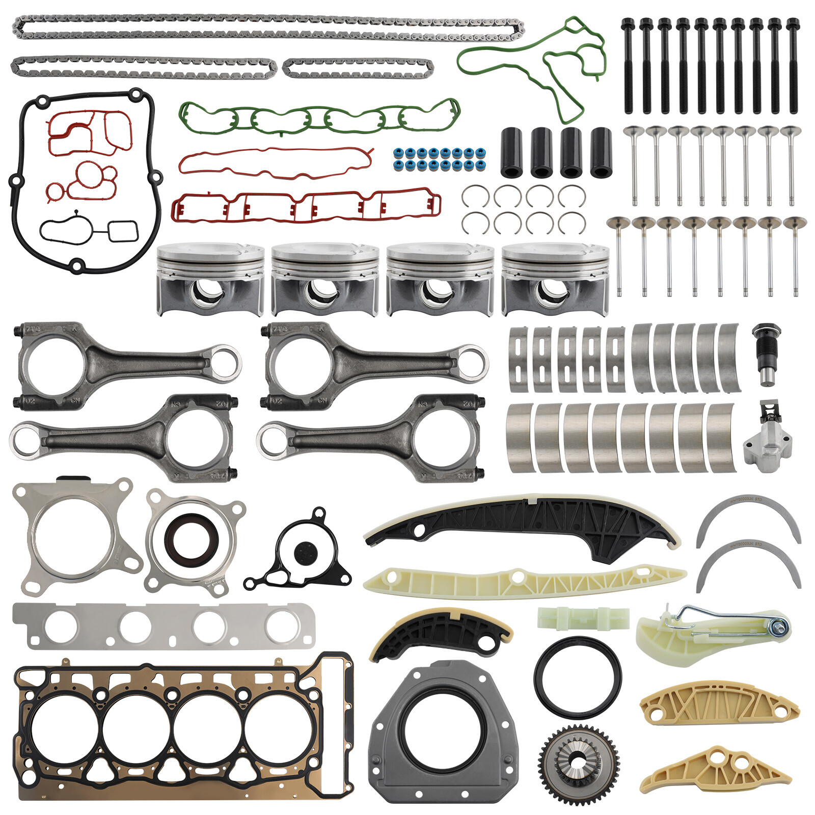 VW EOS Golf GTI Passat Scirocco CCTA Engine Rebuild Kit with Pistons  