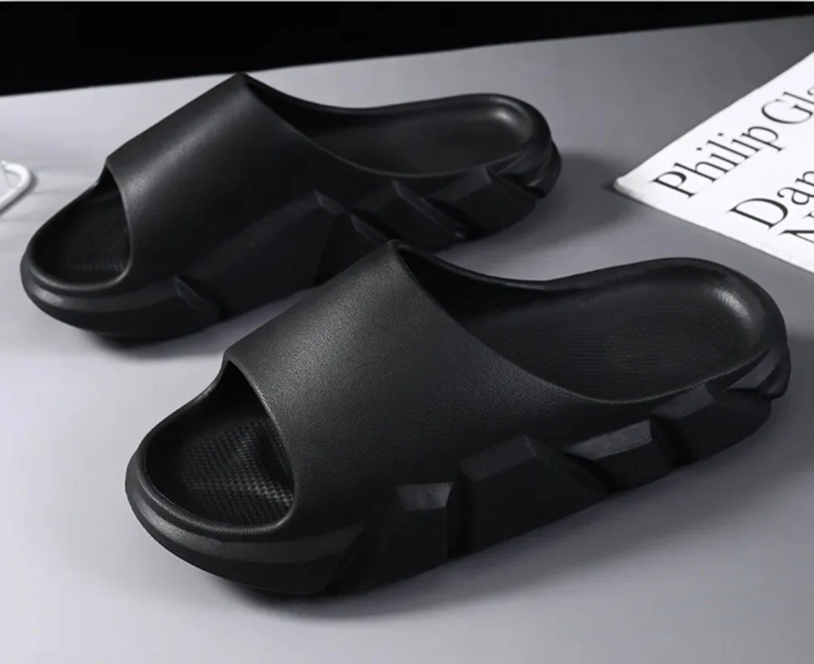 Sandali Slides Donna Uomo Pantofole Plateau Cuscino Antiscivolante Yeezy