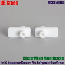 2PCS For LG Refrigerator Vegetable Tray Crisper Drawer Wheel Mount MCR620965 US