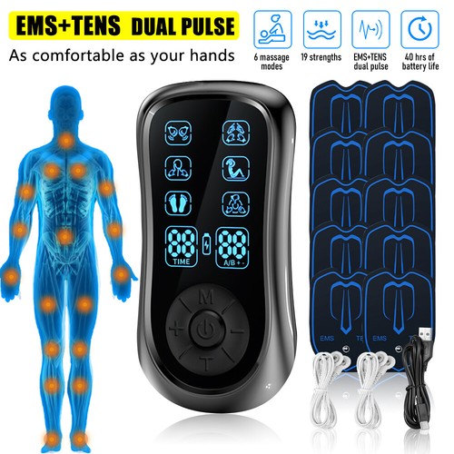 6 Modes Tens Unit Muscle Therapy Pain Relief Stimulator Machine Pulse Massager - Picture 14 of 16