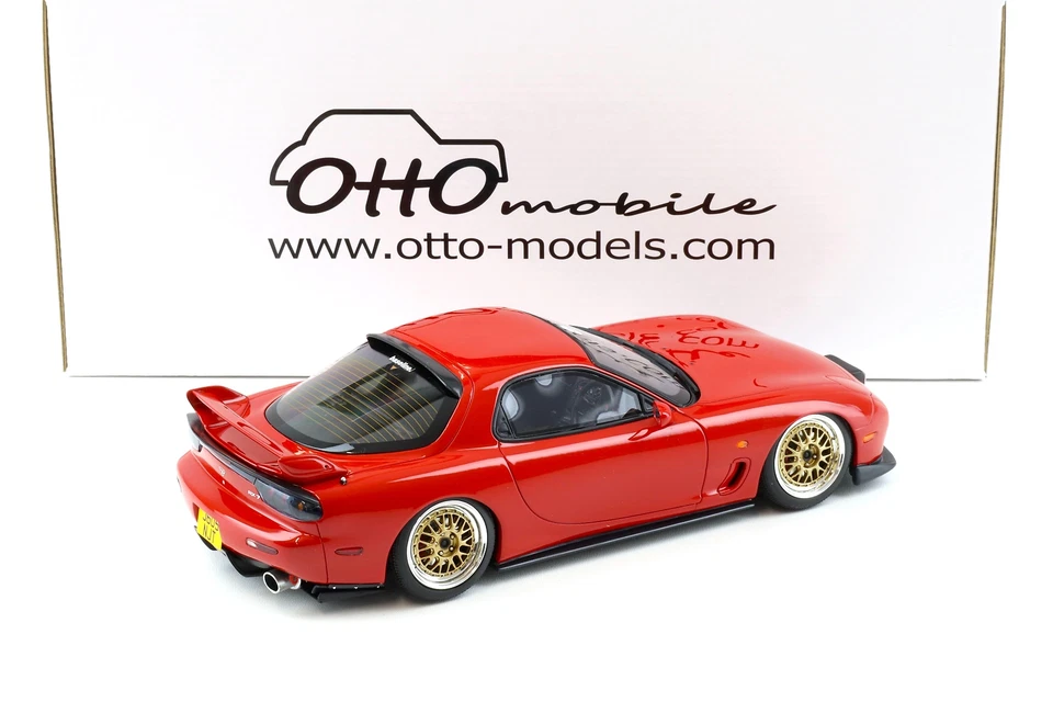 1:18 OTTO mobile OT1062 Mazda RX7 Khyzyl Saleem Tuners Red 2020 - Photo 3/4