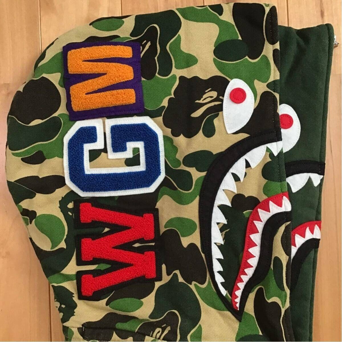 BAPE Double shark full zip hoodie ABC camo green A Bathing BAPE Double shark full zip hoodie ABC camo green A Bathing