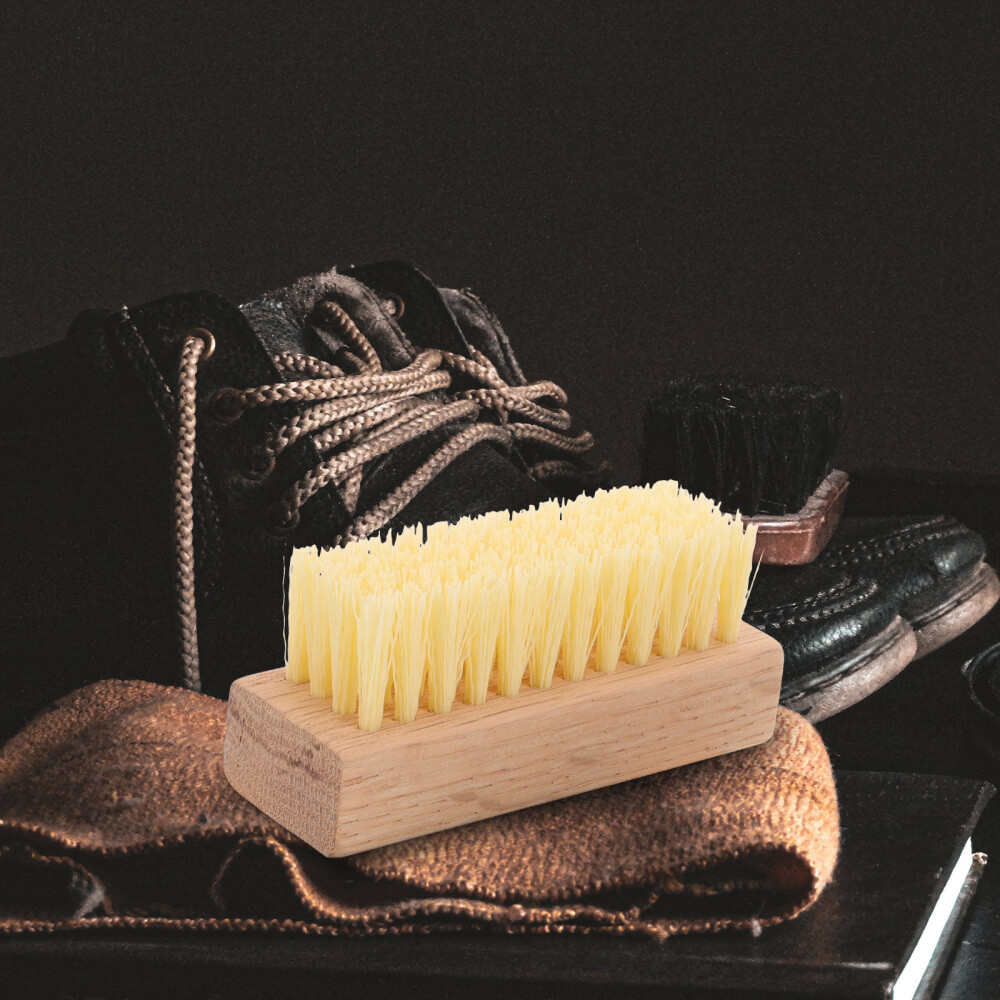 12 pcs Shoe Scrubbing Brush Wood Handle Shoe Cleaner Brush