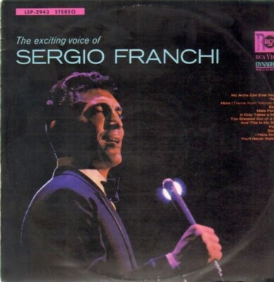 Sergio Franchi The Exciting Voice Of Sergio Franchi RCA Victor Vinyl LP