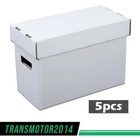 5Pcs Comic Books Storage Boxes Short Holds 150-175 Stackable Durable Archive