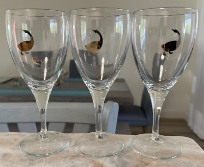 1 Vintage Gold Goose Island Chalice Belgian Beer Glass Goblet Bourbon County