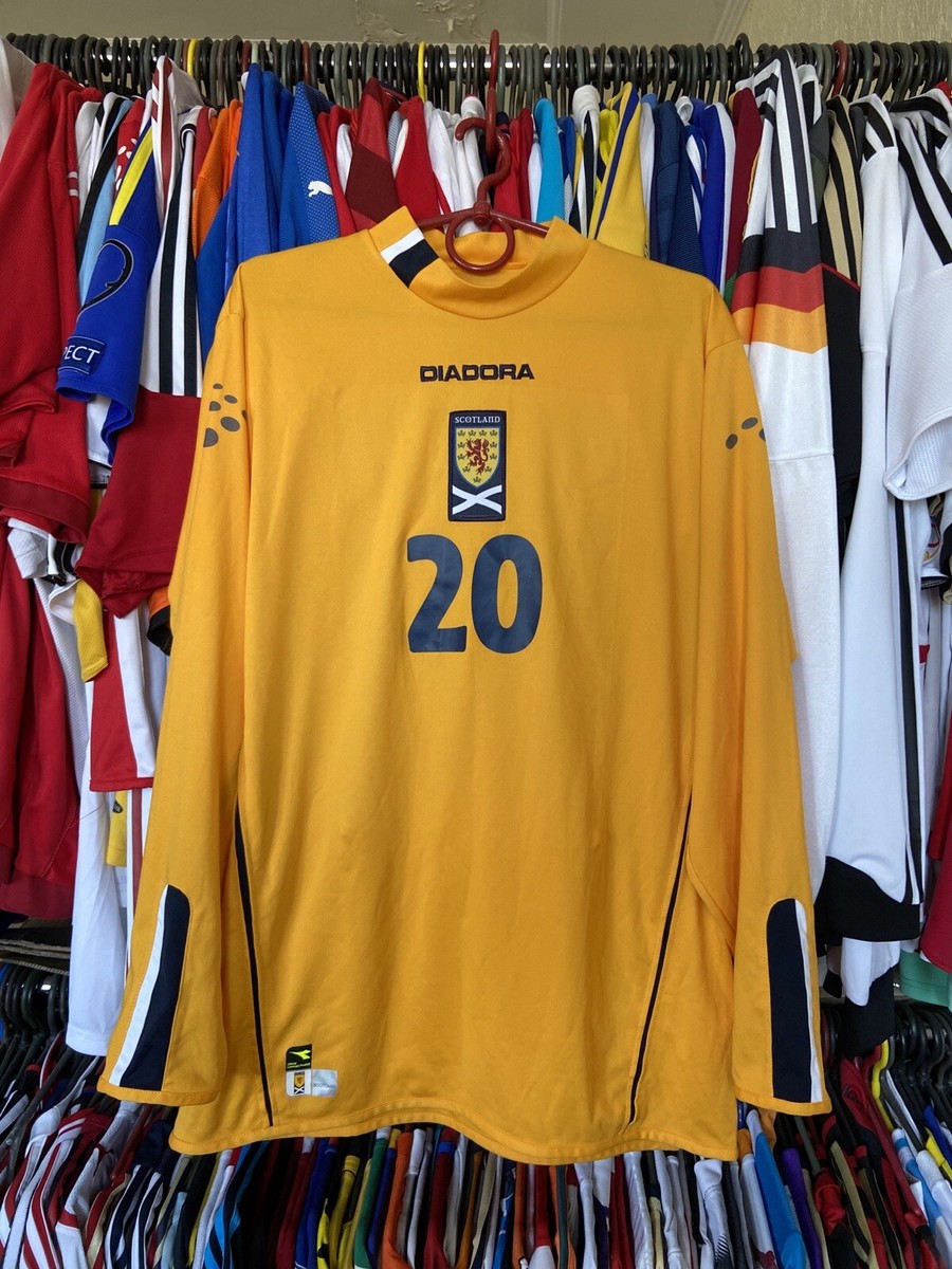 ウェア DIADORA Scotland 2004 2005 2006 SCOTLAND 2004 2005 2006 THIRD SHIRT JERSEY LONG SLEEVE