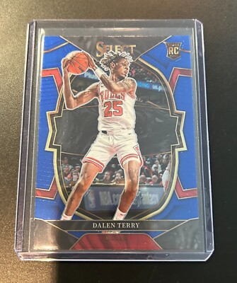 2022 23 Panini Select Dalen Terry Concourse Blue Rc 89 Bulls Ebay 