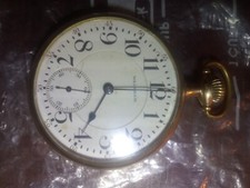 1915 ANTIQUE 16s WALTHAM VANGUARD 23 JEWEL 23j GOLD FILLED RAILROAD POCKET WATCH