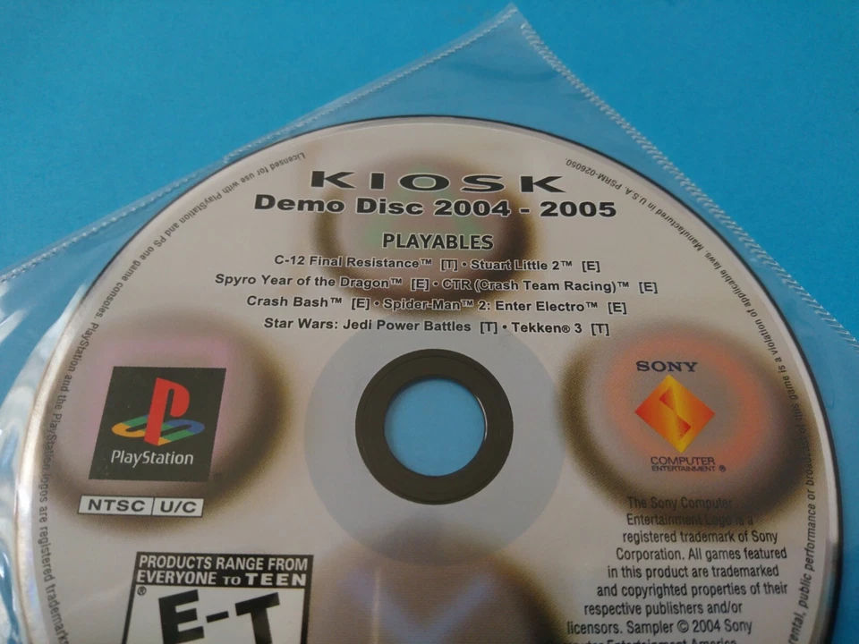 PLAYSTATION 1 KIOSK DEMO DISC (2004-2005) PS1 - NEW SEALED IN ORIGINAL SLEEVE - Image 3 of 4