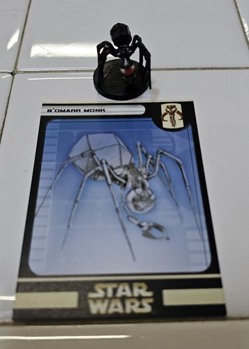 Star Wars Miniatures - B'Omarr Monk Star Wars Miniatures Figure & Card #15/60