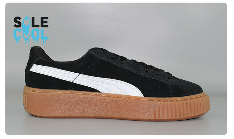 PUMA Suede Platform BLACK WHITE GUM 363906-02 | eBay